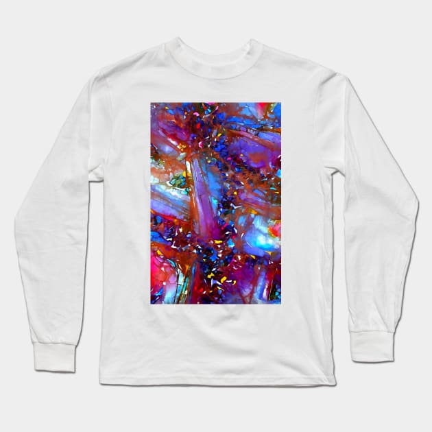 Amethyst Digital Long Sleeve T-Shirt by DANAROPER